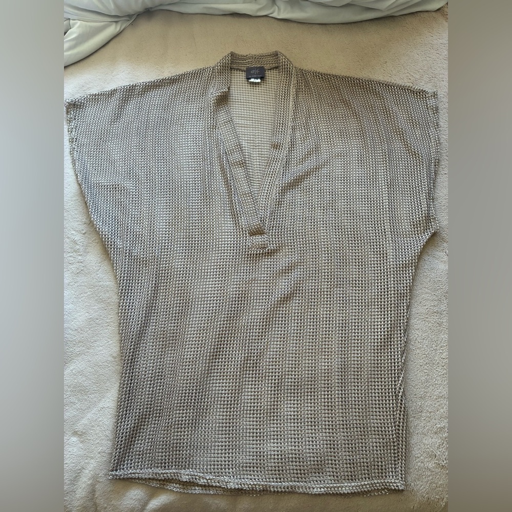 Elif by Jordan Taylor Taupe Knit Tunic